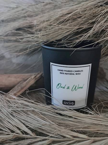 Świeca sojowa OUD&WOOD BLACK 250 ml