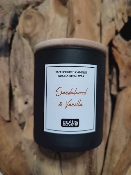 Świeca sojowa SANDALWOOD & VANILLA 250ml