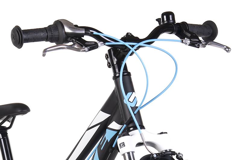 Rower Unibike Młodzieżowy 24" Roxi czarny błękitny 11"