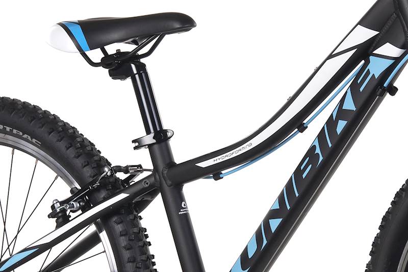 Rower Unibike Młodzieżowy 24" Roxi czarny błękitny 11"