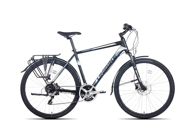 Rower Unibike Crossowy 28" Flash EQ GTS czarny grafitowy 17"