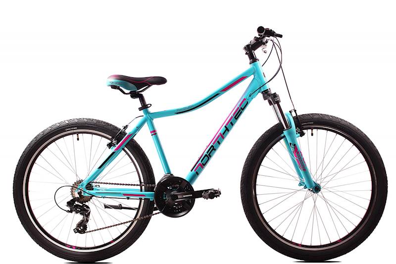 Rower Northtec MTB 26" Ragusa VB turkusowy czarny różowy 17"