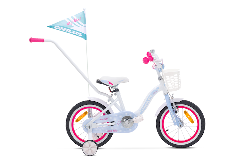 Rower Onilus Dziecięcy 14" Kati biały niebieski