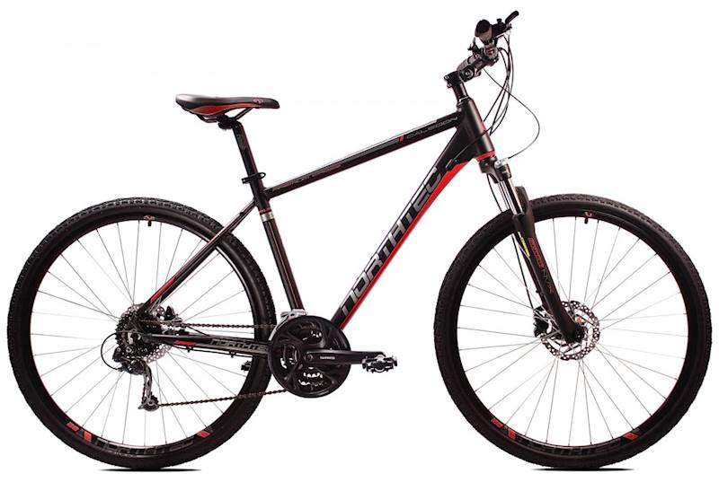 Rower Northtec Crossowy 28" Caledon DB DA czarny czerwony 23"