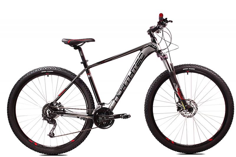 Rower Northtec MTB 29" Viking DR czarny czerwony 19"
