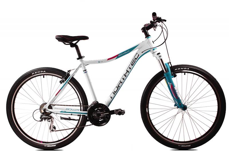 Rower Northtec MTB 27,5" Sowelo VB AC biały różowy turkusowy 15"