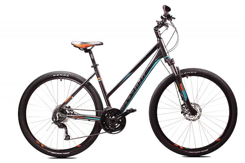 Rower Northtec Crossowy 28" Madeira DB AL grafitowy pomarańczowy turkusowy 17"