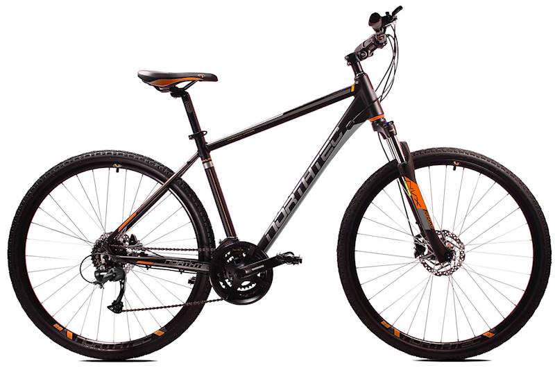 Rower Northtec Crossowy 28" Caledon DB AL czarny pomarańczowy 21"