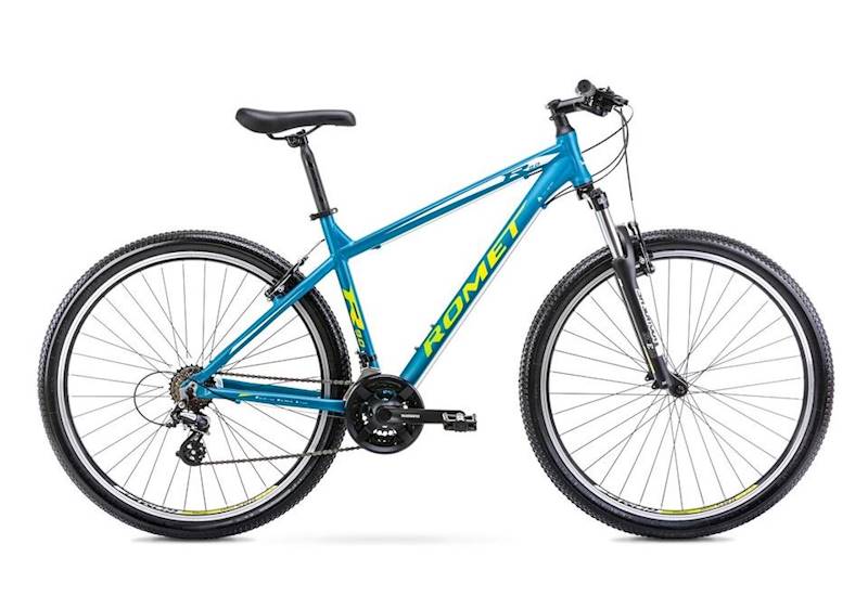 Rower Romet MTB 29" Rambler R9.0 niebieski biały żółty 19"