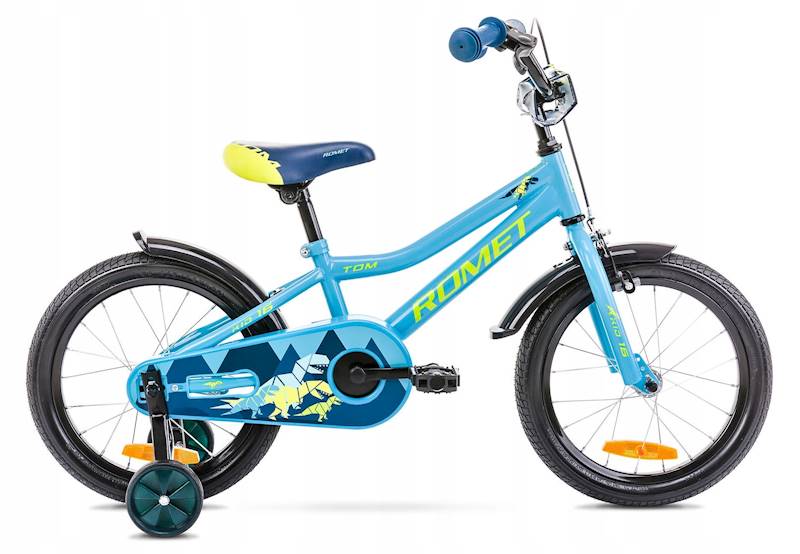 Rower Romet Dziecięcy 16" Tom niebieski zielony