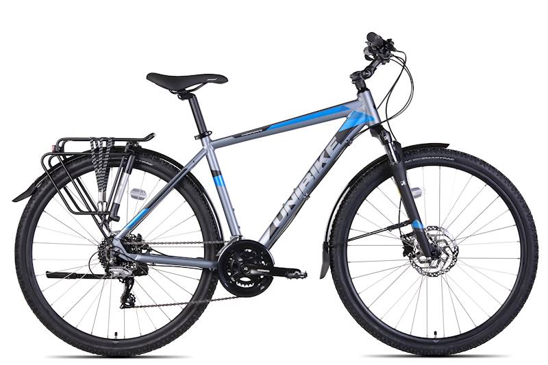 Rower Unibike Crossowy 28" Flash EQ GTS grafitowy niebieski 17"