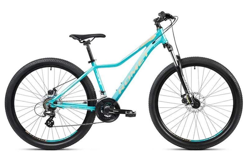 Rower Romet MTB 27,5" Jolene 7.1 turkusowy beżowy 15"