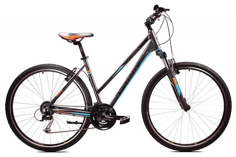 Rower Northtec Crossowy 28" Madeira VB AL grafitowy pomarańczowy turkusowy 17"