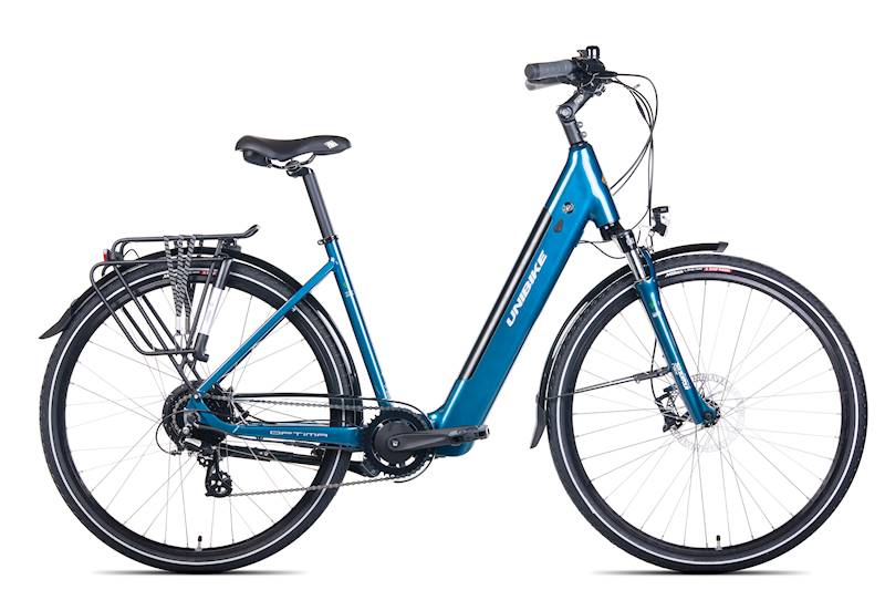 Rower Unibike E-Bike 28" Optima niebieski 19"