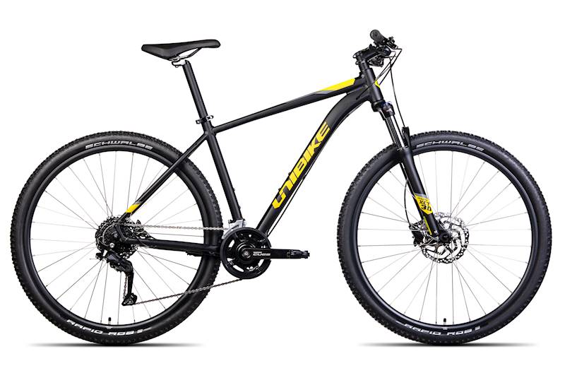 Rower Unibike MTB 29" Shadow czarny żółty 17"