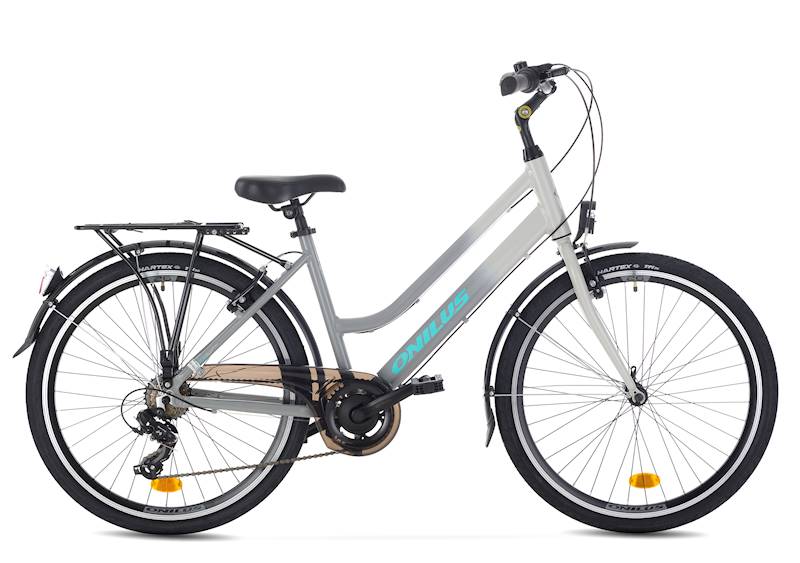 Rower Onilus Miejski 26" Calista popielaty miętowy 15"