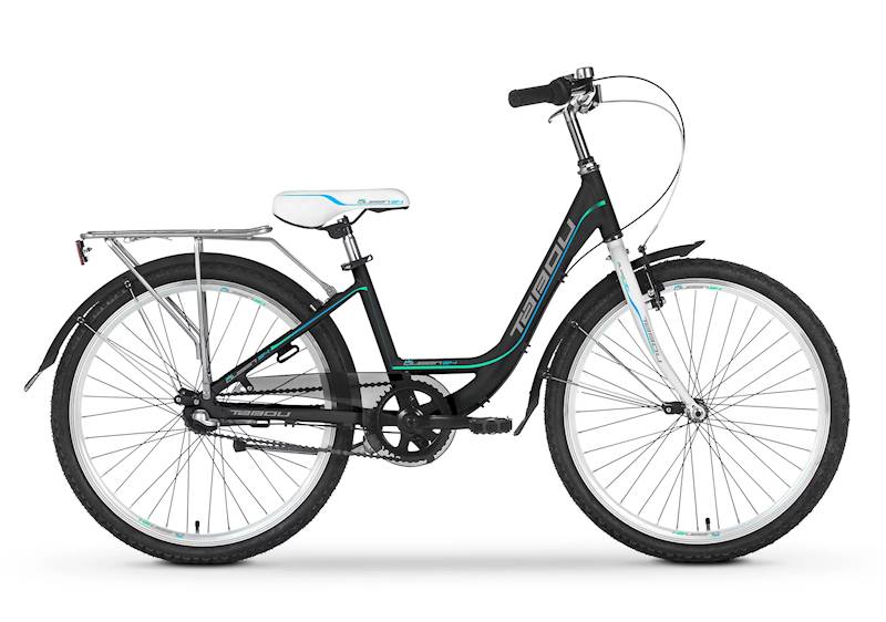 Rower Tabou Młodzieżowy 24" Queen Nexus czarny miętowy 13"