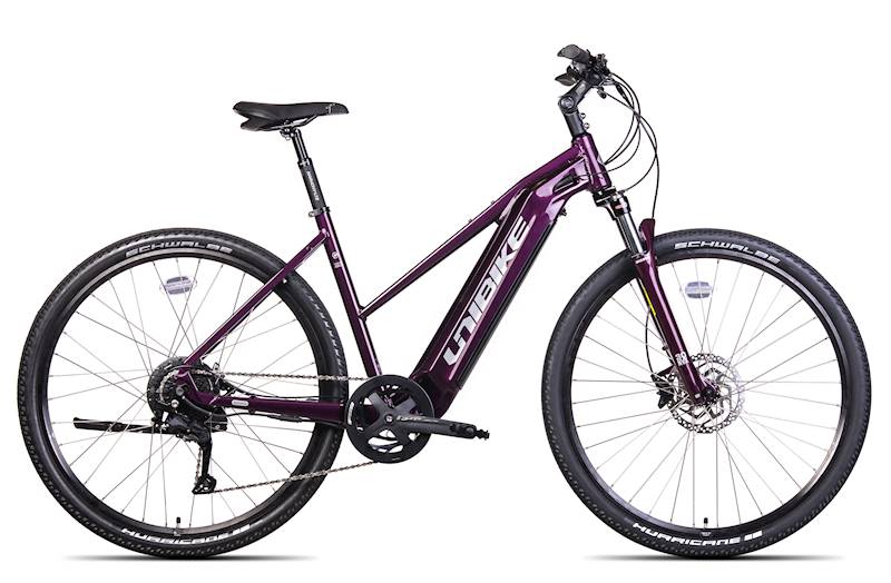 Rower Unibike E-Bike 28" Falcon LDS burgundowy 19"