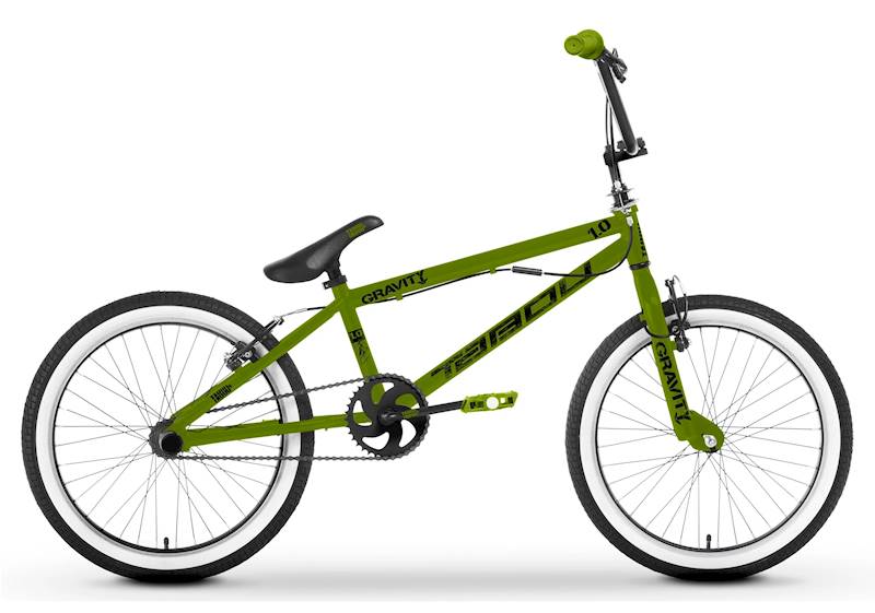 Rower Tabou BMX 20" Gravity 1.0 oliwkowy czarny 10"
