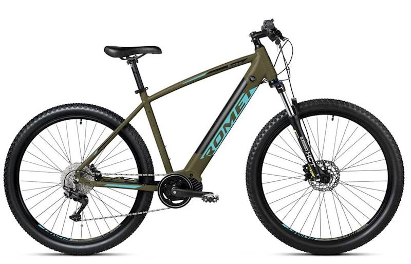 Rower Romet E-Bike 29" e-Rambler E9.0 mokka turkusowy 20"