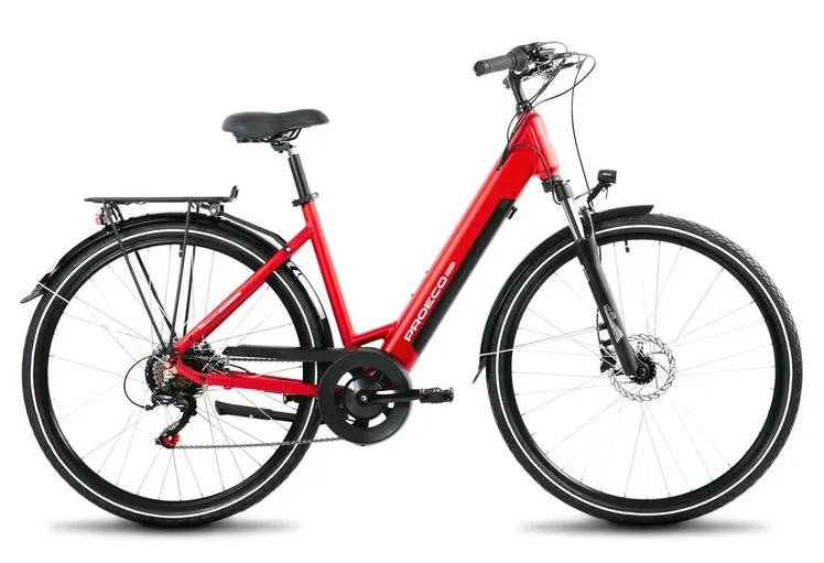 Rower Romet E-Bike 28" PROECO WAVE AN 1.0 czerwony 19"