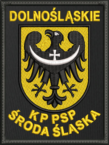 Emblemat haftowany PSP - KP PSP ŚRODA ŚLĄSKA