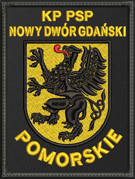 Emblemat haftowany PSP - KP NOWY DWÓR GDAŃSKI