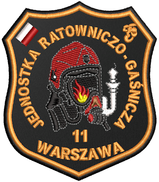 Emblemat haftowany PSP - JRG 11 WARSZAWA
