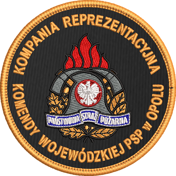 Emblemat haftowany Kompania Reprezentacyjna KW PSP OPOLE