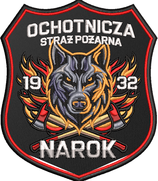 Emblemat haftowany OSP NAROK