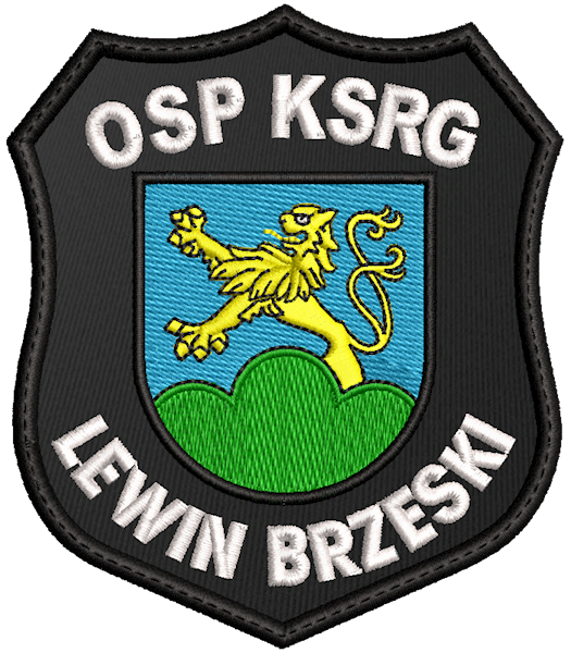 Emblemat haftowany OSP KSRG LEWIN BRZESKI