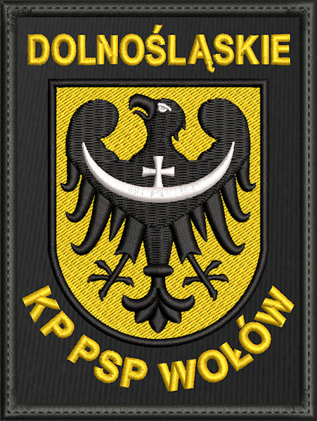 Emblemat haftowany PSP - KP PSP WOŁÓW