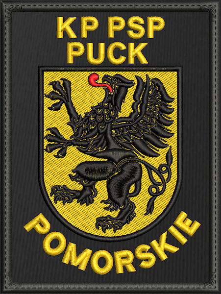 Emblemat haftowany PSP - KP PUCK