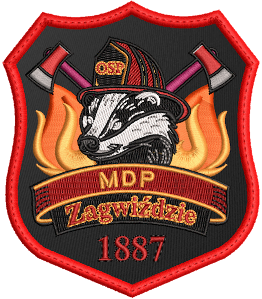 Emblemat haftowany MDP ZAGWIŹDZIE