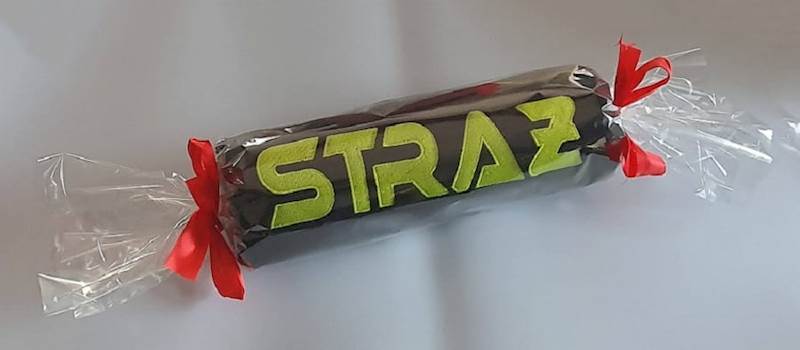 Ręcznik z haftem STRAŻ wym. 50x100