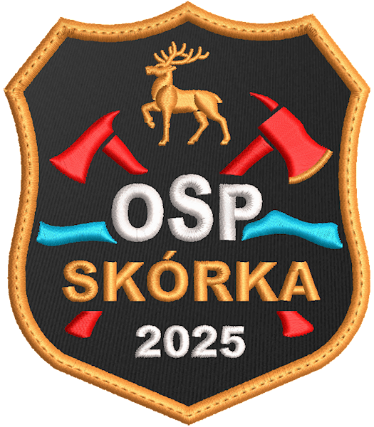 Emblemat haftowany OSP SKÓRKA