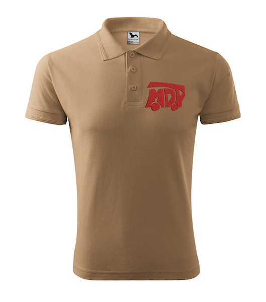 Koszulka polo MDP • 002: S • 003: Piaskowy