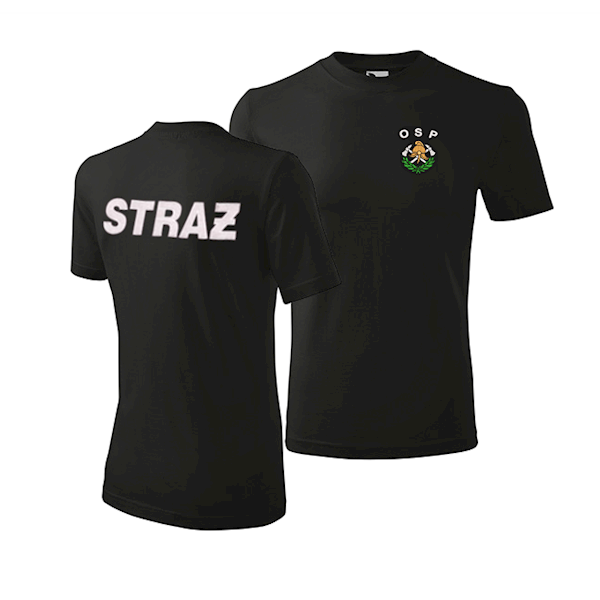 Koszulka strażacka z haftem OSP/k • Rozmiar: S • 003: Piaskowy