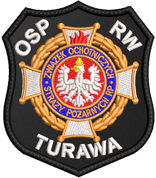 Emblemat haftowany OSP RW TURAWA