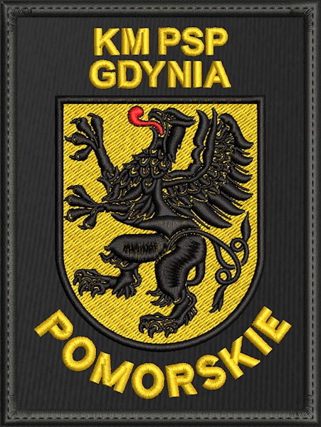 Emblemat haftowany PSP - KM PSP GDYNIA