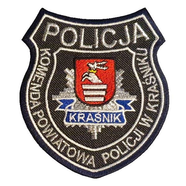 Emblemat haftowany Policja - KRAŚNIK