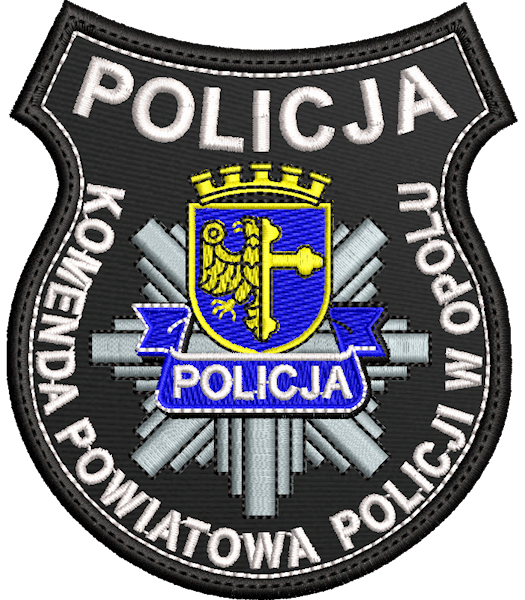 Emblemat haftowany POLICJA - OPOLE
