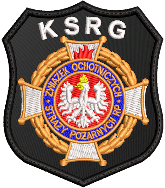 Emblemat haftowany OSP Krzyż Związku