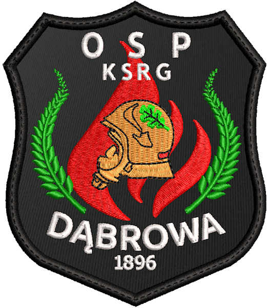 Emblemat haftowany OSP - DĄBROWA