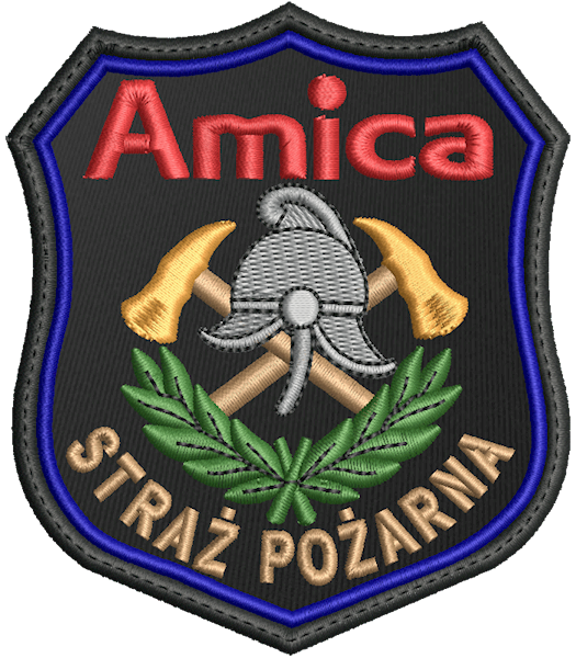 Emblemat haftowany OSP - AMICA
