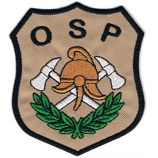 Emblemat OSP haftowany • 001: Piaskowy