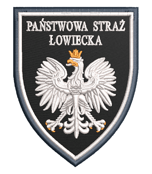 Emblemat haftowany PAŃSTWOWA STRAŻ ŁOWIECKA