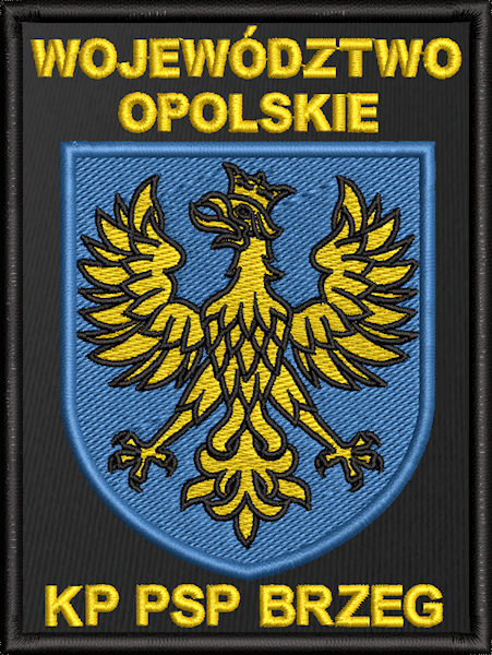 Emblemat haftowany PSP BRZEG