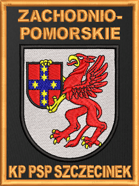 Emblemat haftowany KP PSP SZCZECINEK