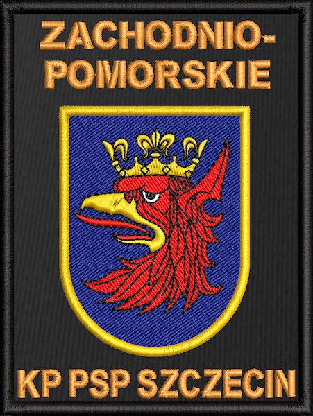 Emblemat haftowany KP PSP SZCZECIN